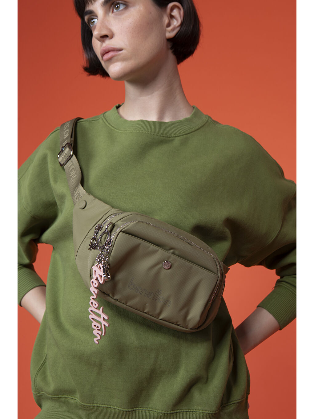 Yeşil Kadin Bel Çantasi Yeşi̇l BNT1456