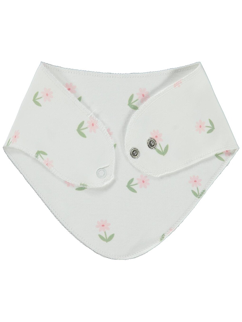 Baby Çiçek Empirme Mama Önlüğü - Pembe-3