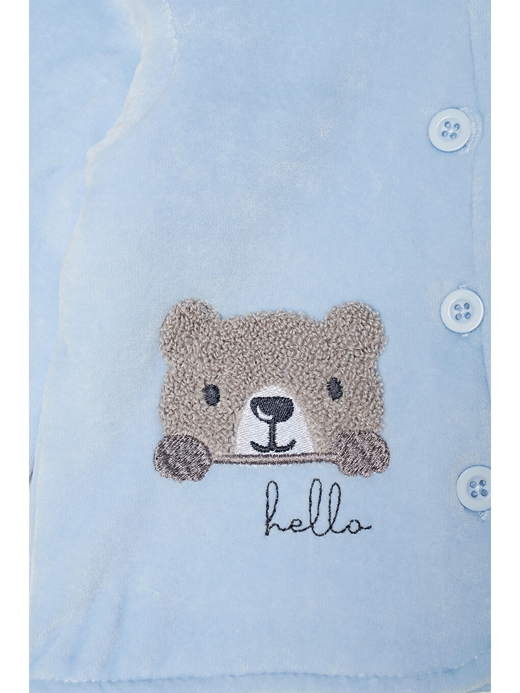 Mavi Erkek Bebek Hırka-3