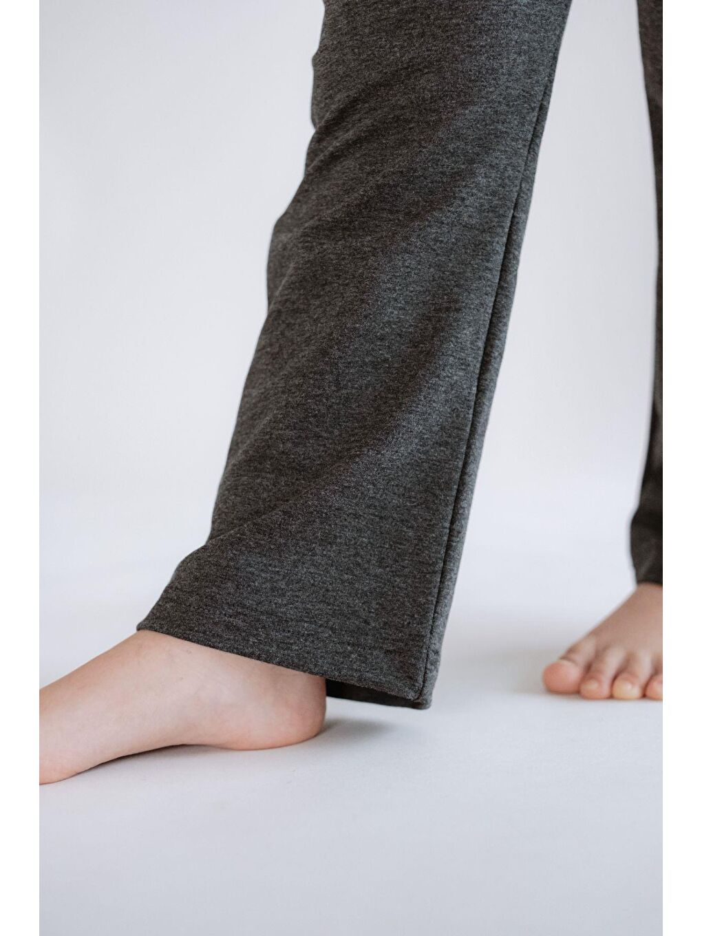 Kız Çocuk İspanyol Paça Eşofman Altı 761 Antrasit-3