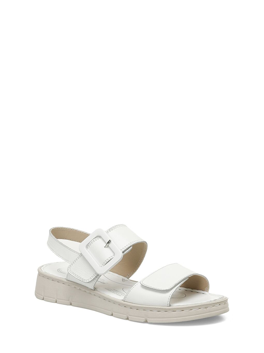 166245.Z5FX Beyaz Kadın Comfort Sandalet-1