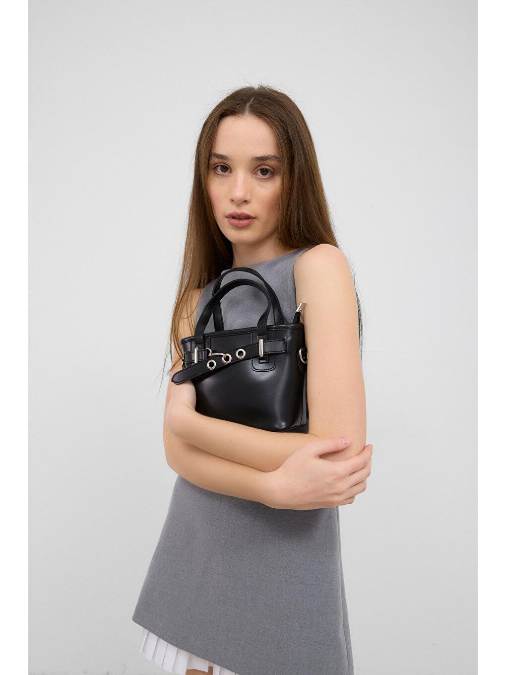 Papillon Vintage Çapraz Çanta Siyah-1