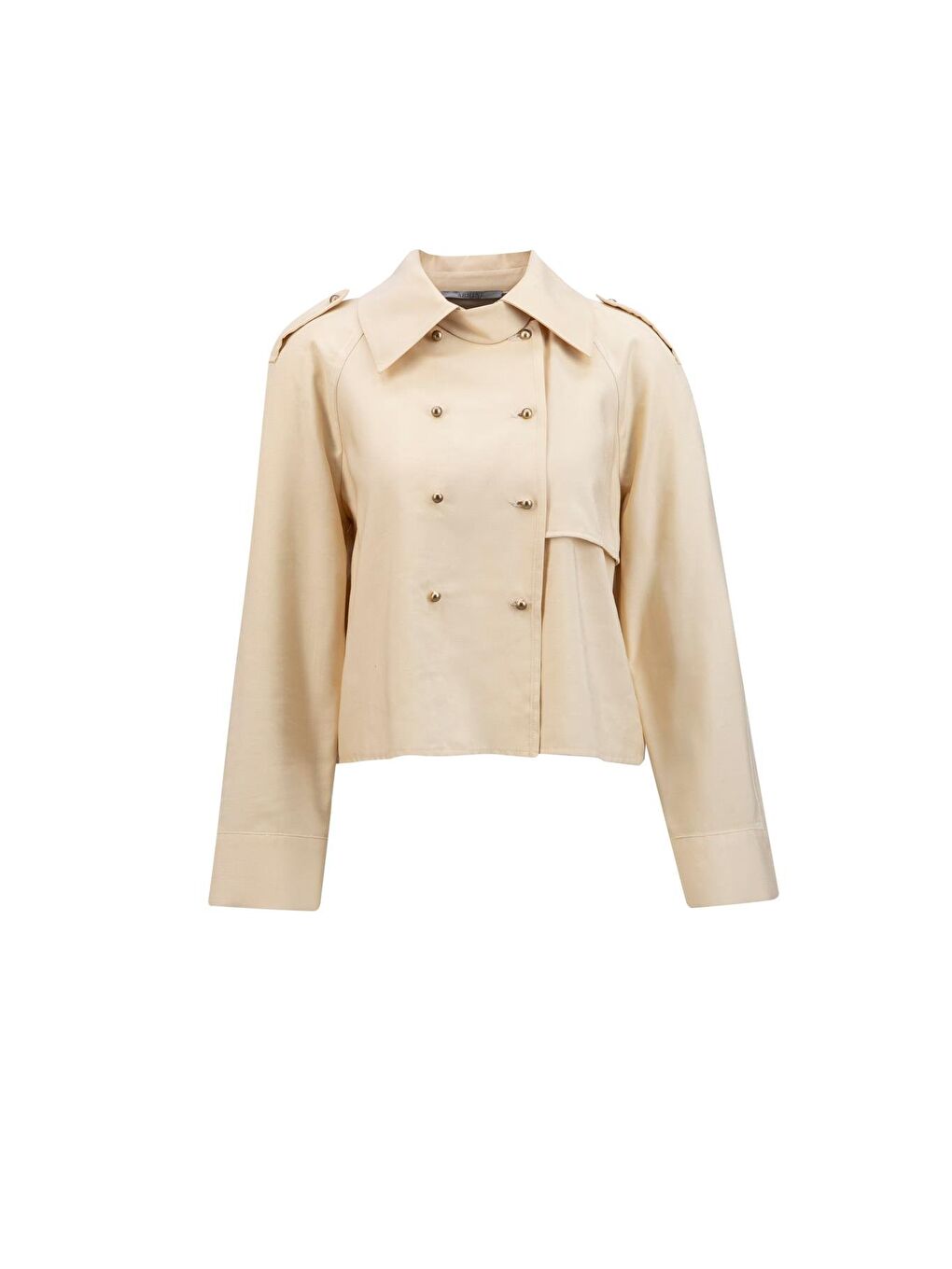 Ekru Trench Ceket 24K3604 Aytaşı-2