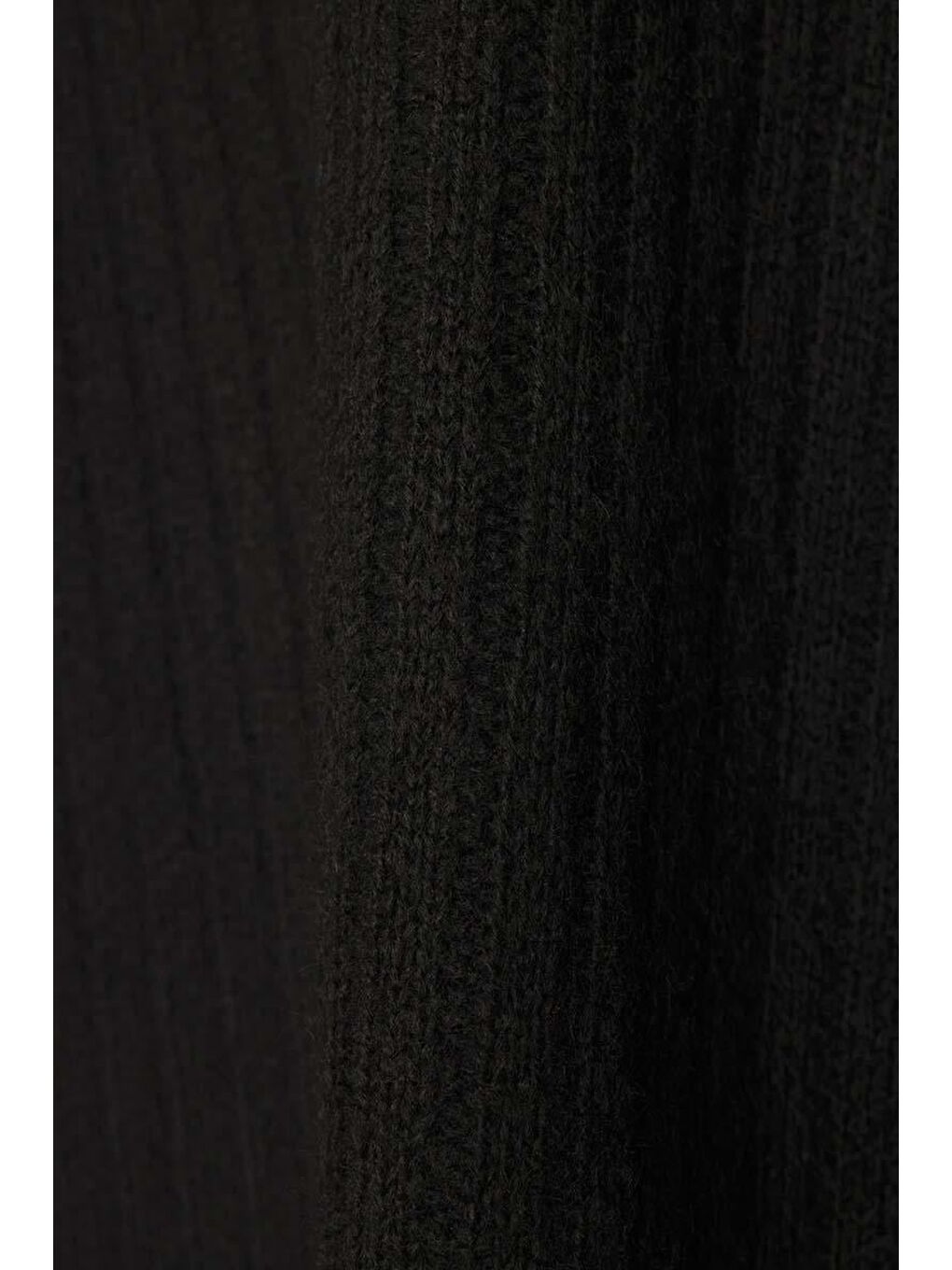 Siyah-Yarım Balıkçı Yaka Triko Tunik-8