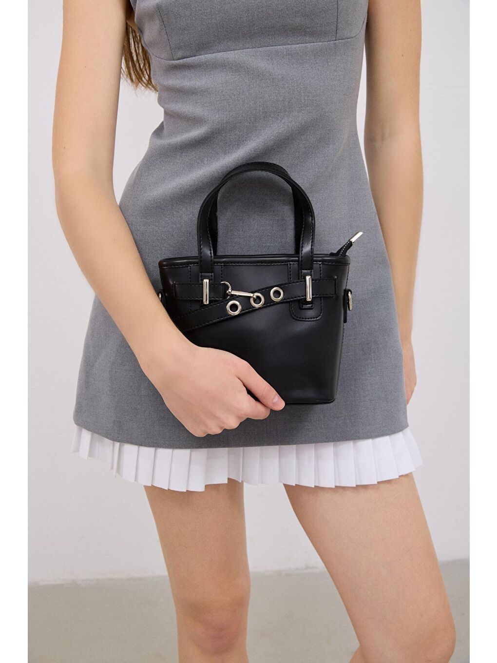 Papillon Vintage Çapraz Çanta Siyah-2