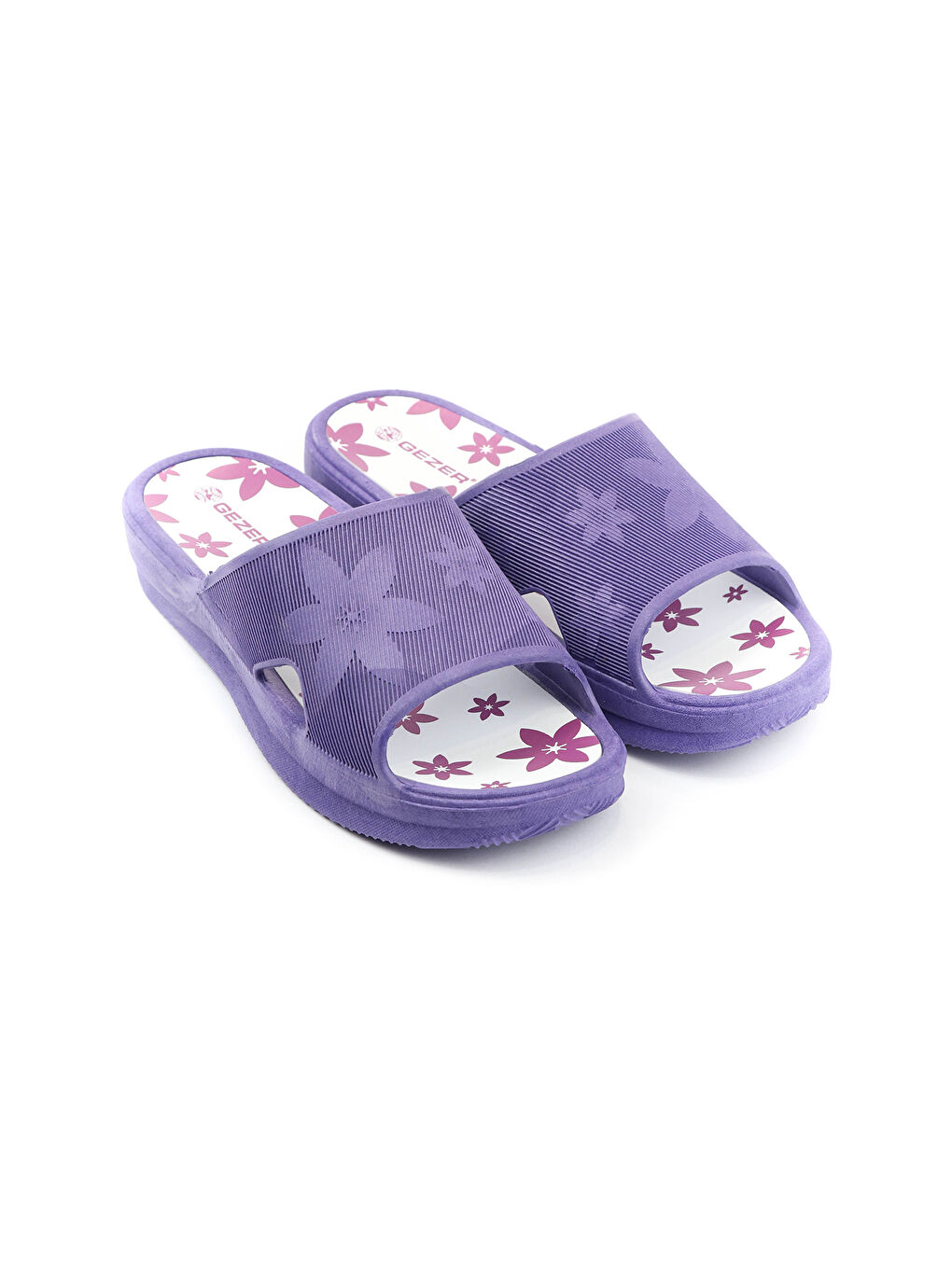 Mor Yazlık Kaydırmaz Taban Kadın Terlik