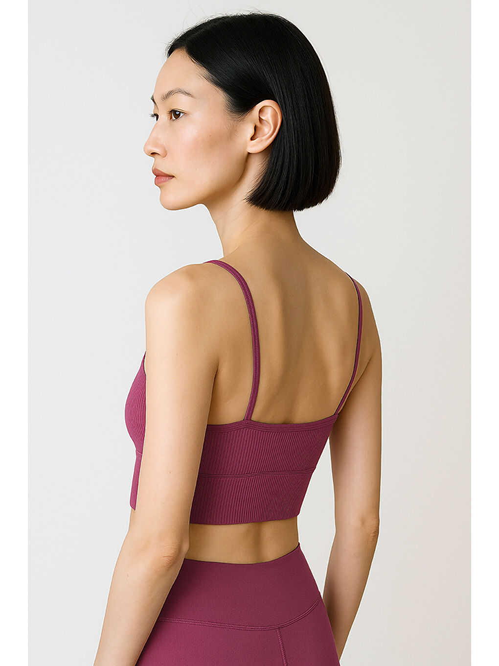 Mürdüm İnce Askılı Toparlayıcı Ripli Spor Büstiyer-1