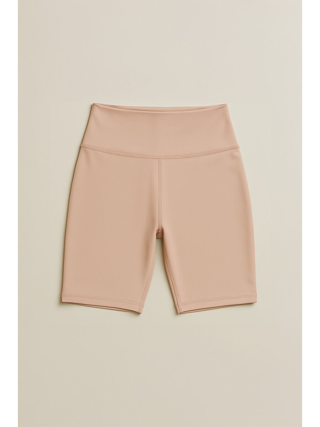 Turuncu Yüksek Bel Toparlayıcı Kadın Spor Kısa Tayt-1