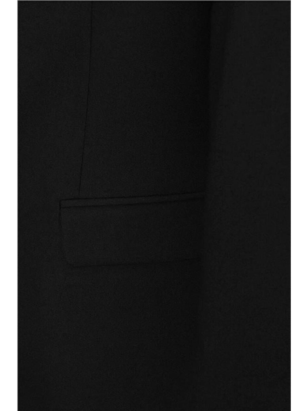 Siyah Regular Düz Mono Yaka 6 Drop Takım Elbise-3