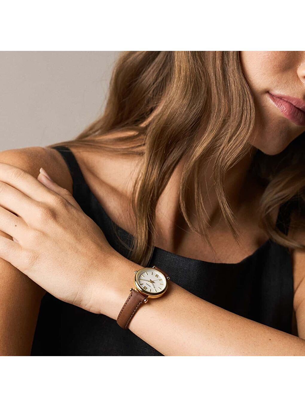 Kahverengi FES5464 Kadın Kol Saati-4