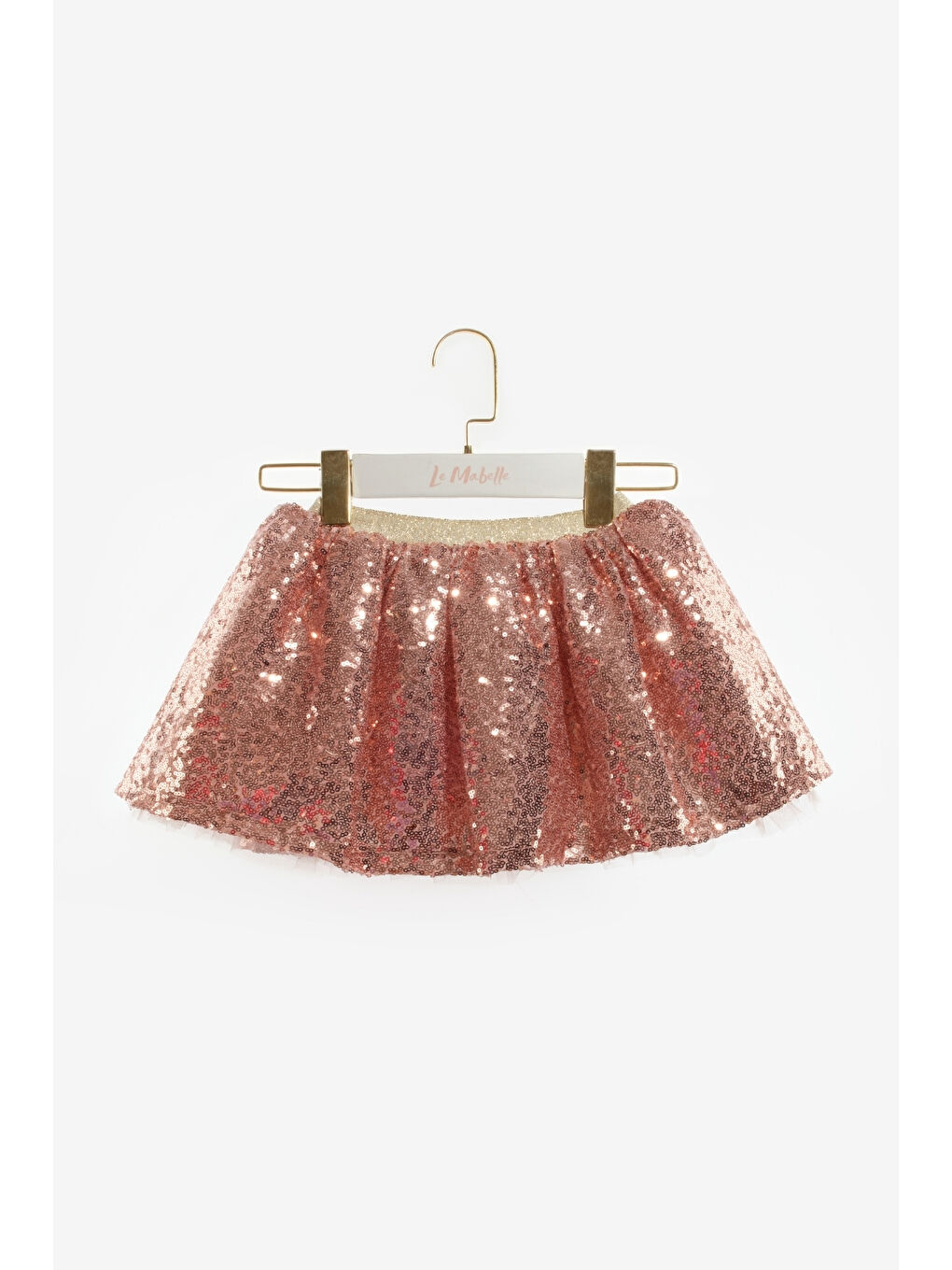 Pembe Rose Üzeri Pullu Kız Çocuk Etek - Gracie-3