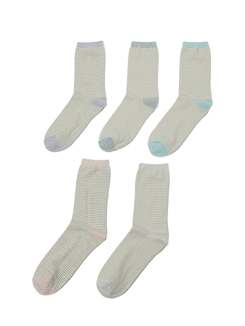 SIM LINE 5 LI SKT-W 5FX Beyaz Kadın Soket Çorap