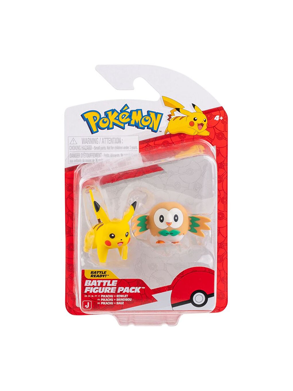 Battle 2'li Figür Seti PKW4072 - Pikachu ve Rowlet-1