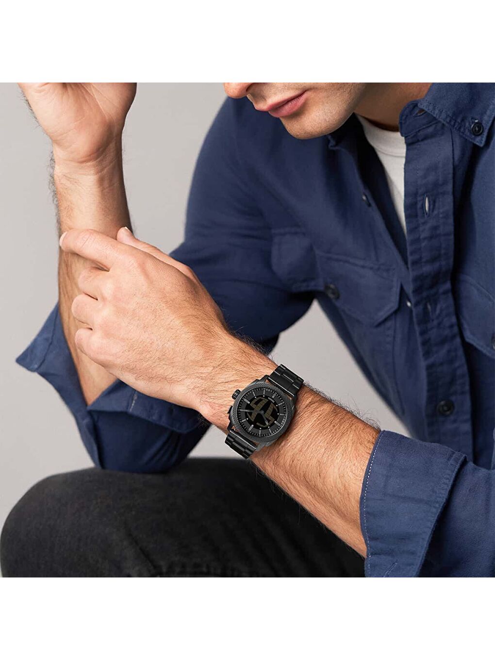 Siyah FFS6156 Big Tic Kol Saati-3