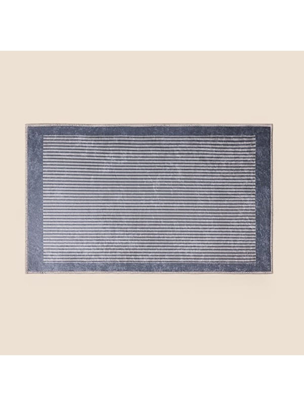 Ekru Soft Basic Banyo Paspası - Krem / Gri - 50x80 cm