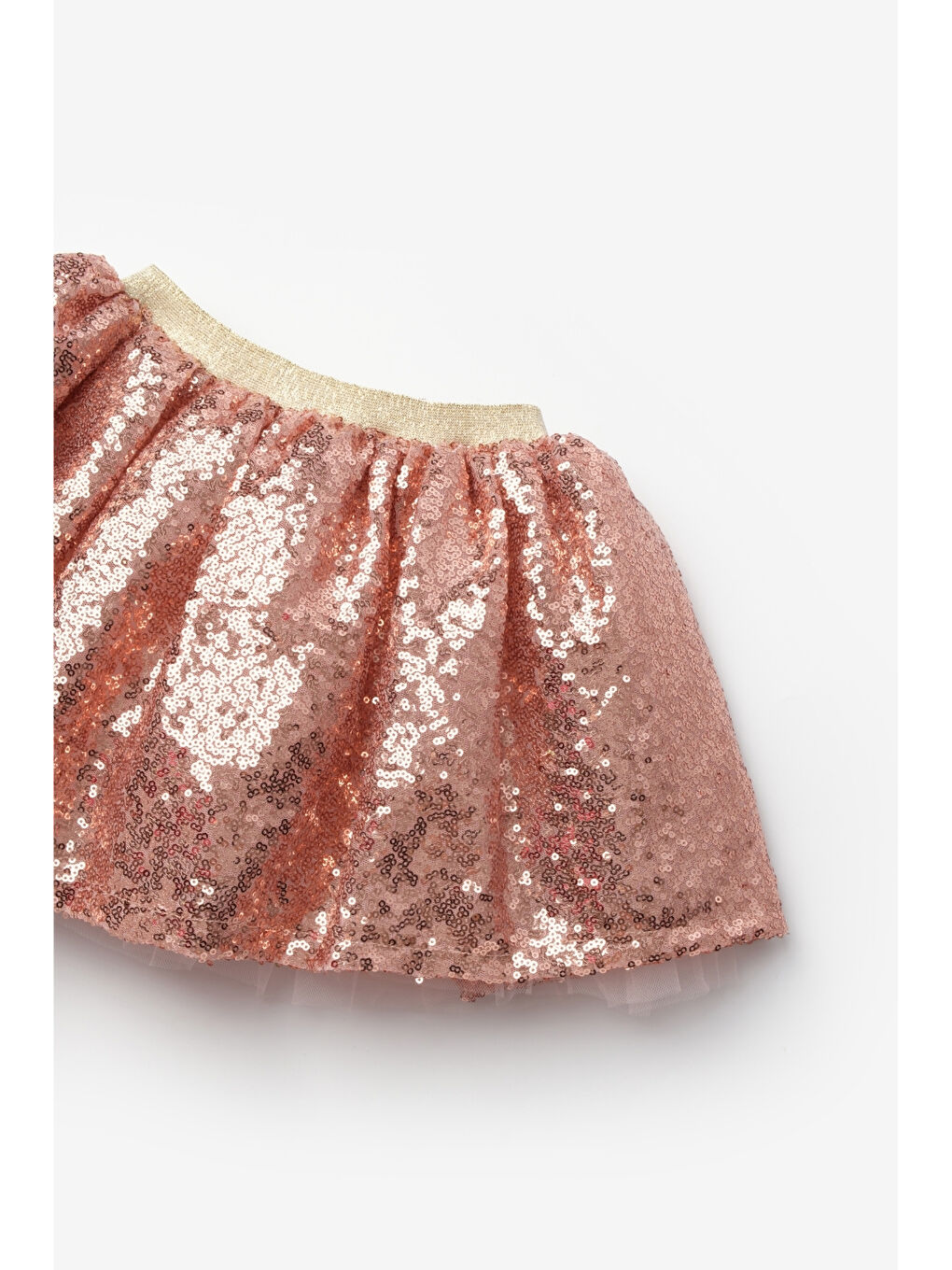 Pembe Rose Üzeri Pullu Kız Çocuk Etek - Gracie-5