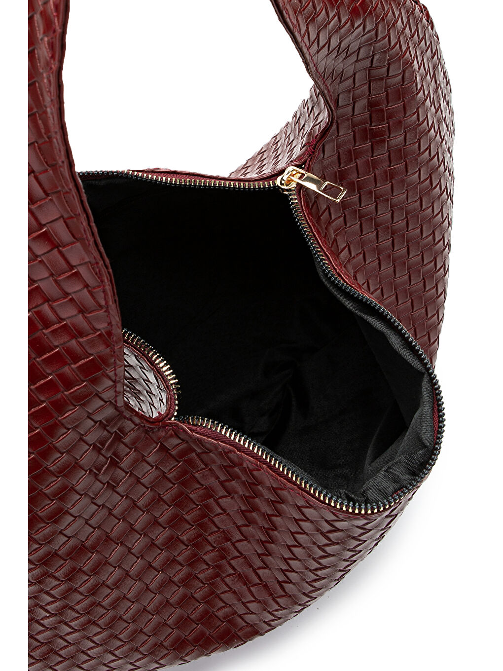 Salaş Örgü Detay Lauren Kadın Kol Çanta Bordo-3