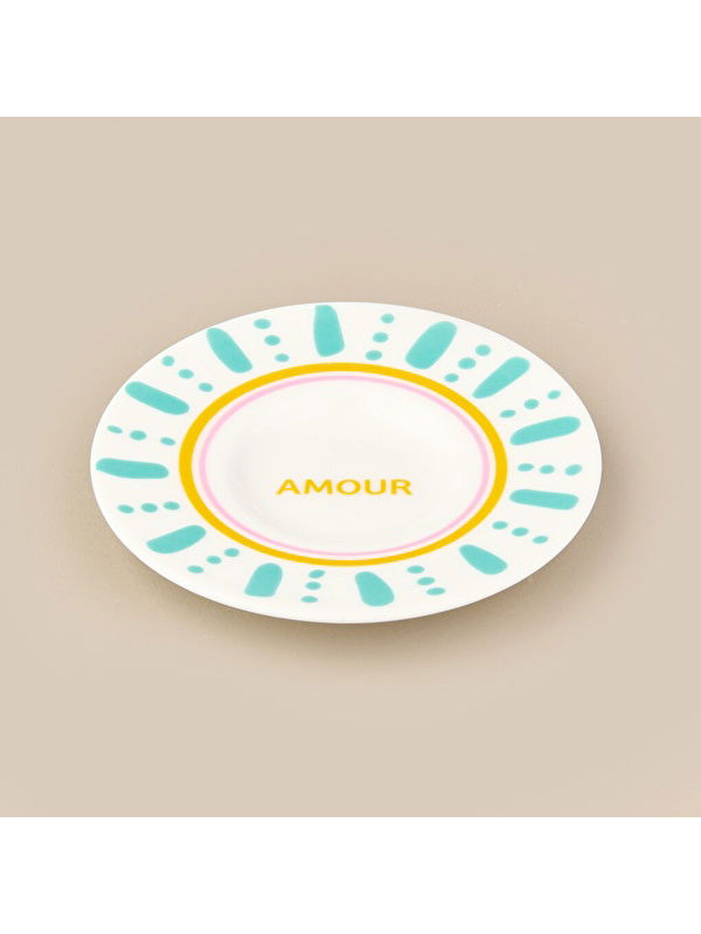 Karışık Kitchen Amour Çay Tabağı - Renkli - 13 cm