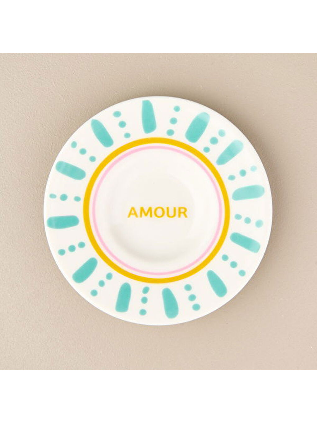 Karışık Kitchen Amour Çay Tabağı - Renkli - 13 cm-3