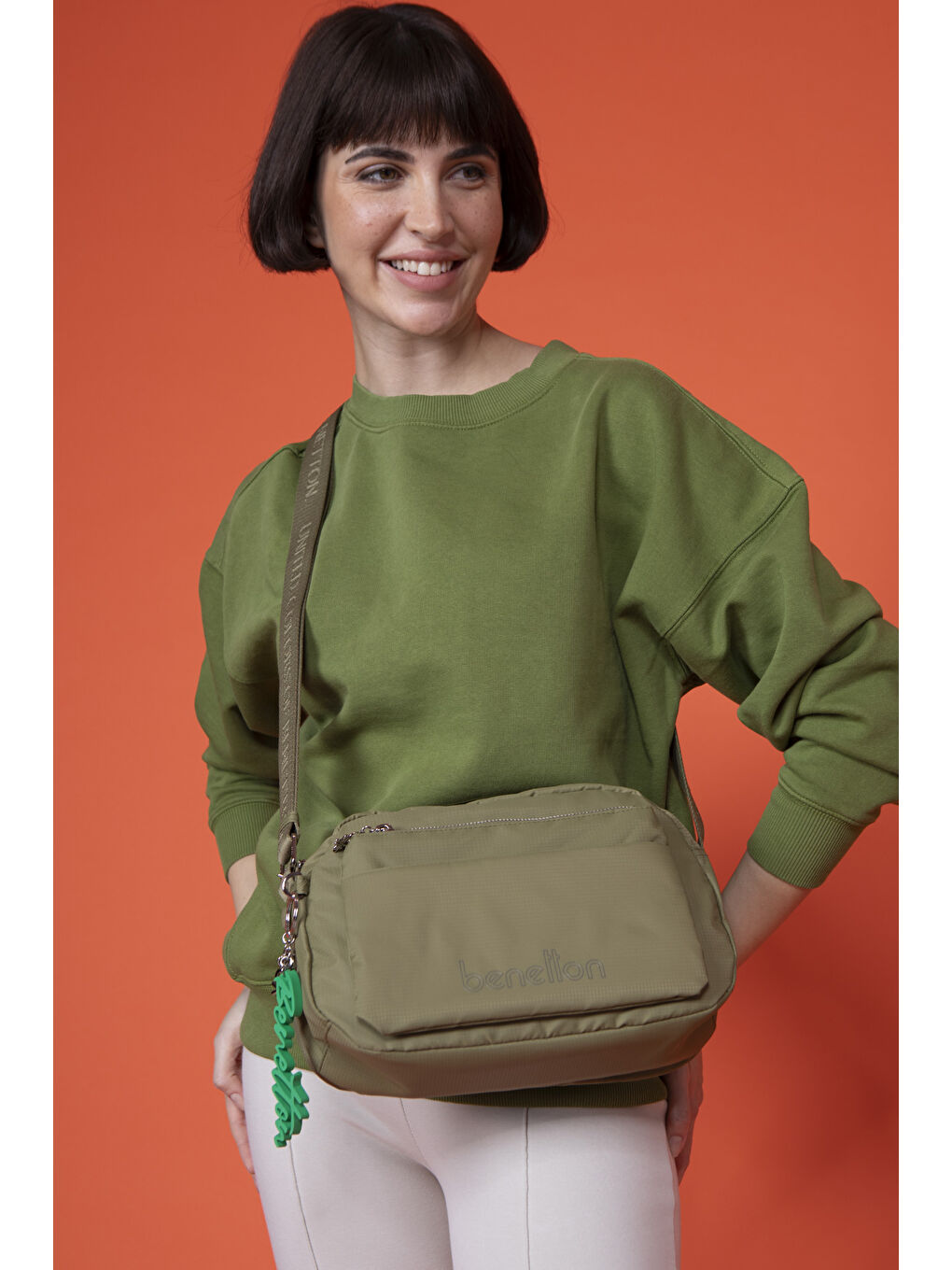 United Colors Of Benetton Yeşil Kadin Çapraz Çanta Yeşi̇l BNT1459 - 3