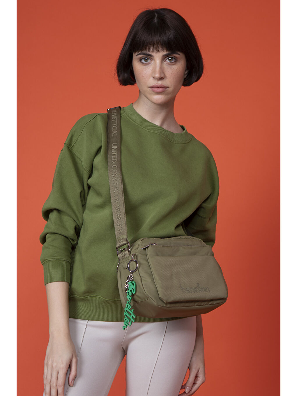 United Colors Of Benetton Yeşil Kadin Çapraz Çanta Yeşi̇l BNT1459 - 4