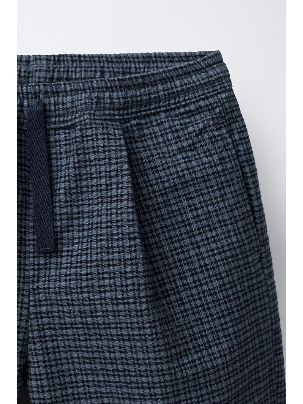 Karışık Erkek Çocuk Pamuklu Lacivert Kareli Ceket Pantolon Takım-4