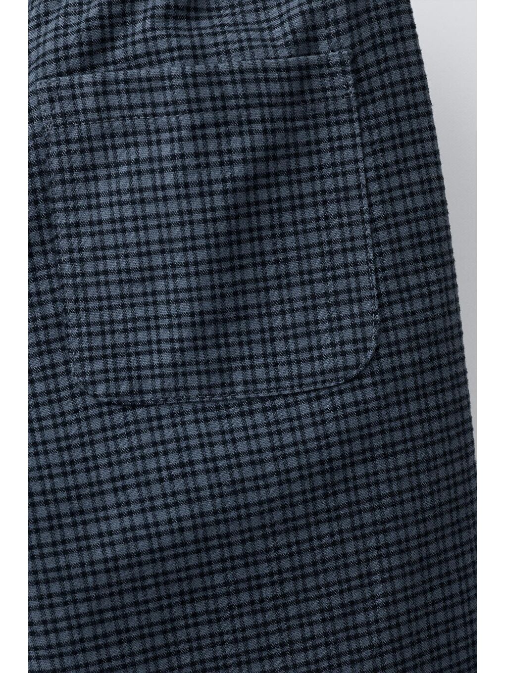 Karışık Erkek Çocuk Pamuklu Lacivert Kareli Ceket Pantolon Takım-5