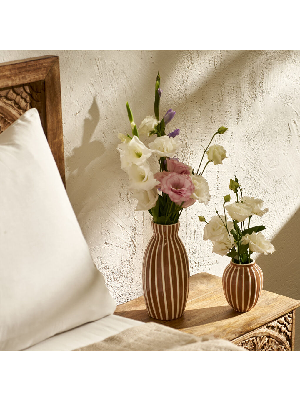 Claya Vazo Kahverengi (9x9x11 cm)-1