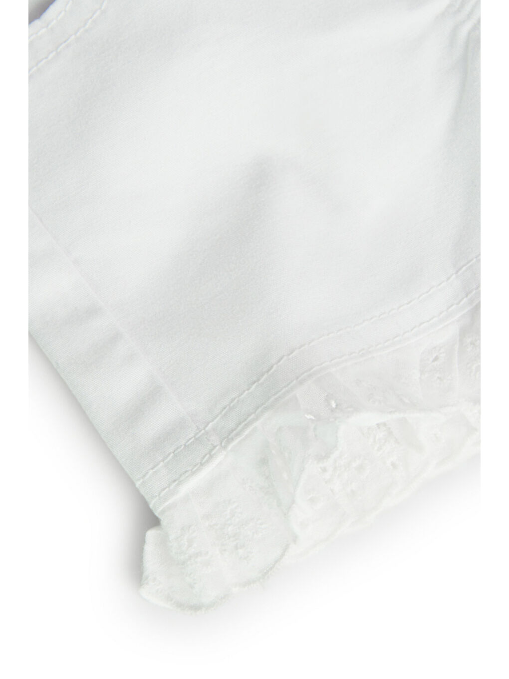 Beyaz Kız Çocuk Şort-3