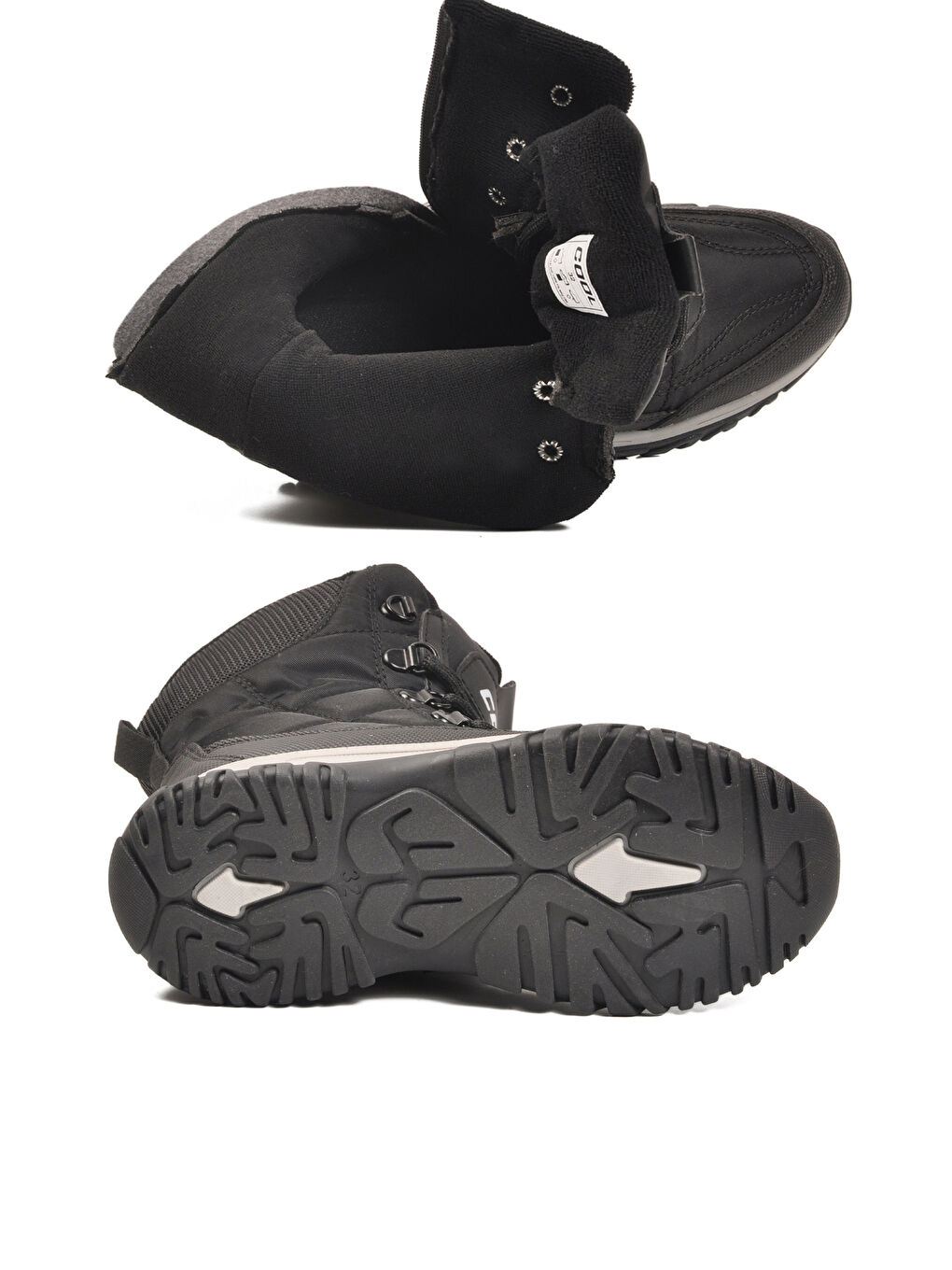 Siyah Polarlı Kaymaz Taban Soğuğa Dirençli Unisex Çocuk Bot Felix F-4