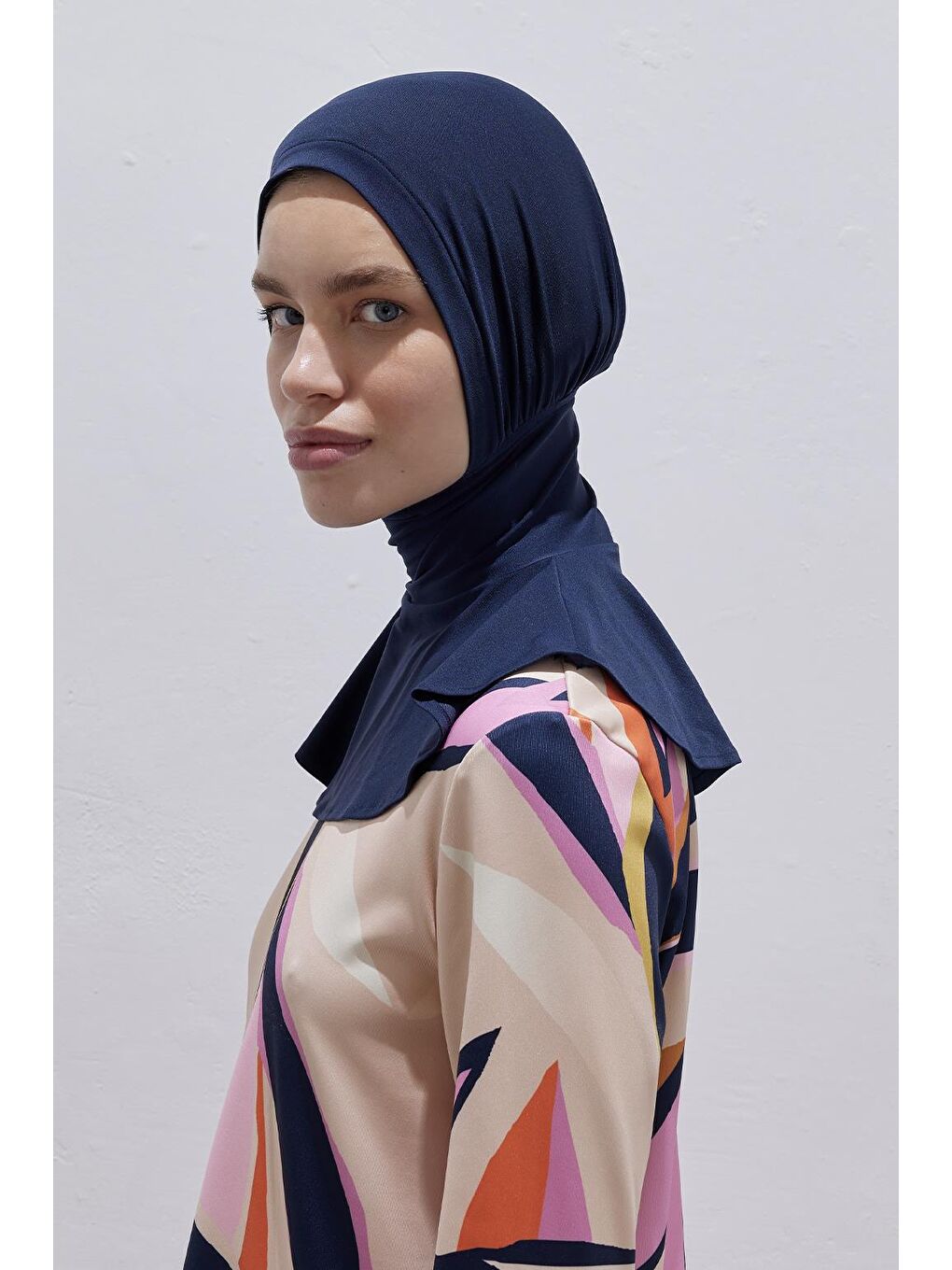 Boyunluklu Yüzücü 25 Bone Lacivert-2