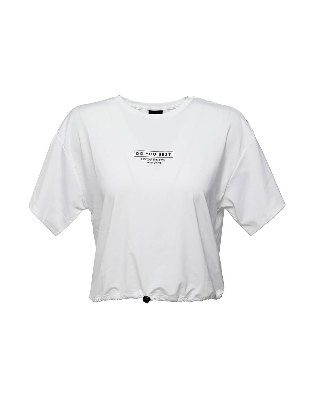 CT206 LENA GATHERED T-SHI Beyaz Kadın Kısa Kol T-Shirt