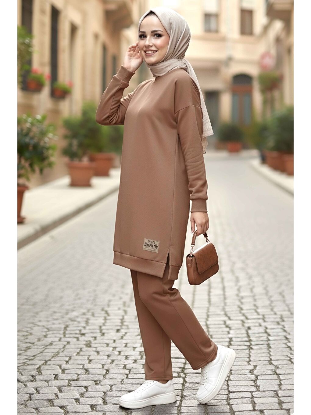 Bej Armalı Vortex İkili Takım Vizon - 28000-VIZON