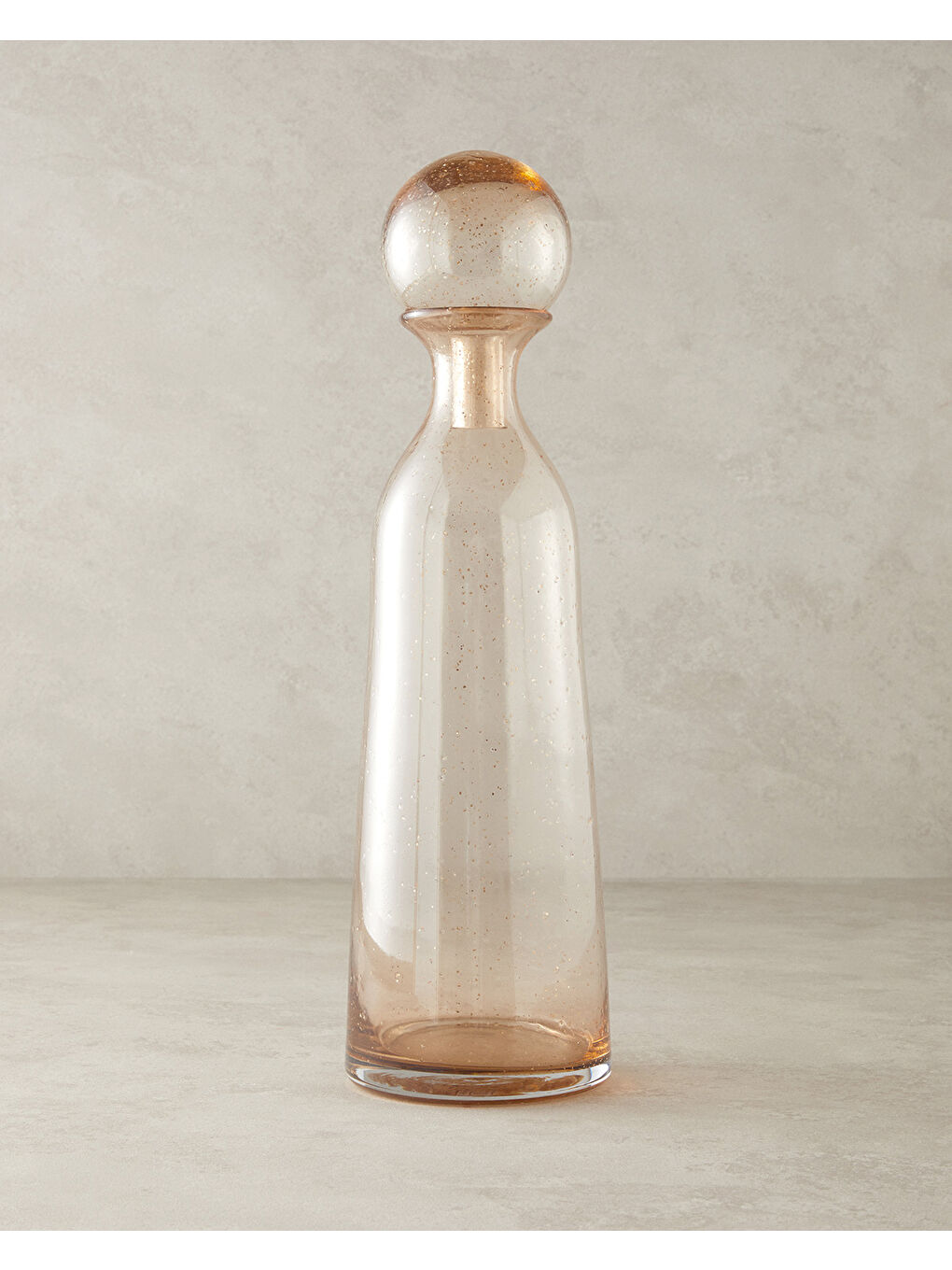 Sarı Gloria Cam Dekoratif Obje Gold