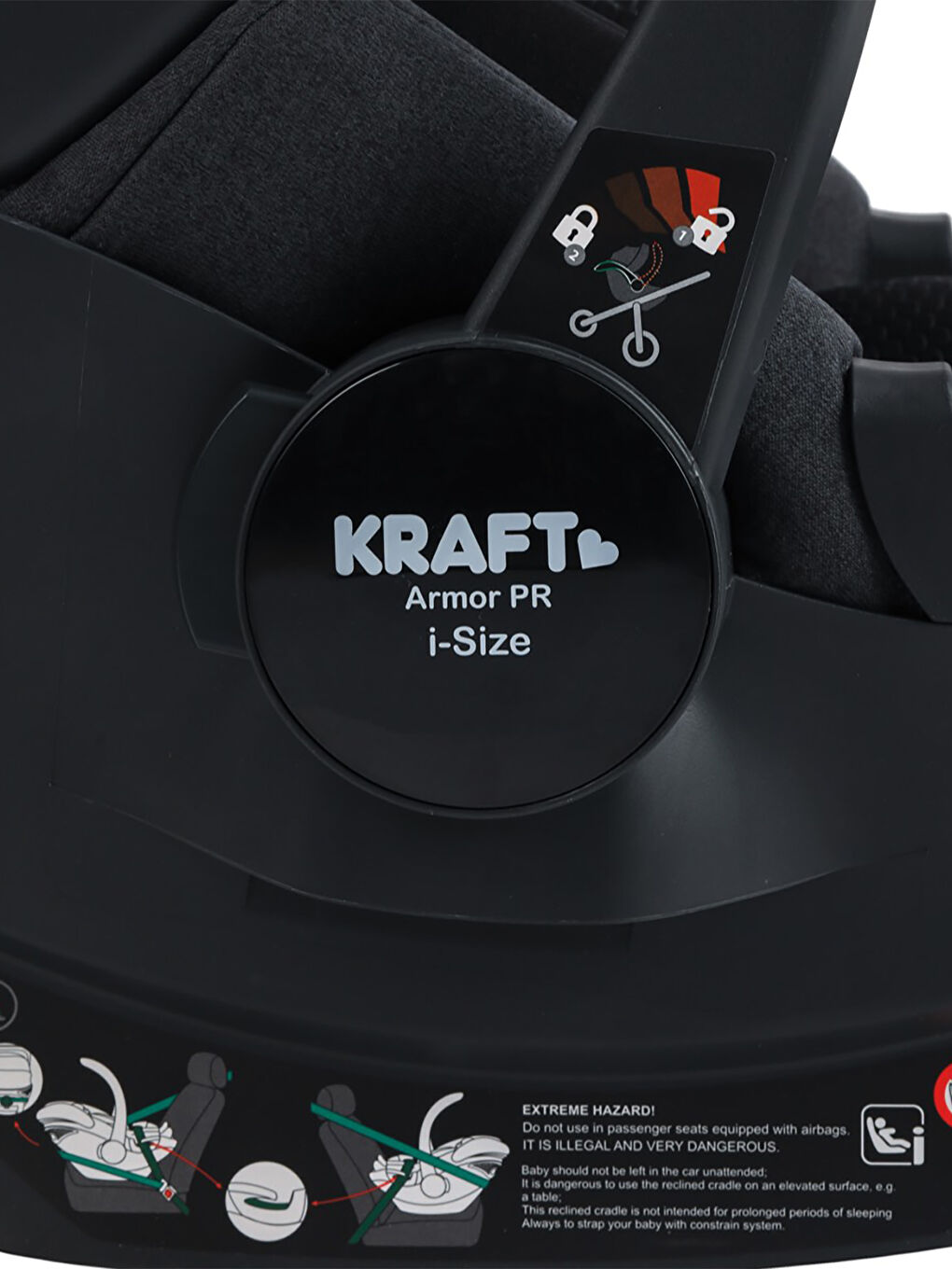 Armor Pr I-Size 03 kg Anakucağı/ Oto Koltuğu Siyah-5
