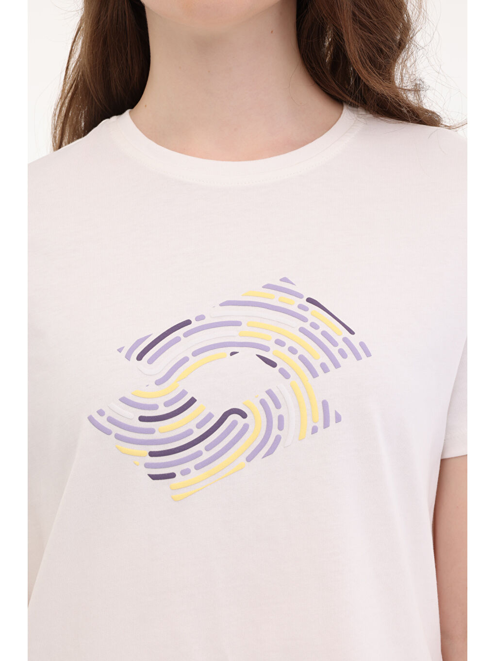 LOTTO Bej W-YULY TEE 5FX Ekru Kadın Kısa Kol T-Shirt - 3