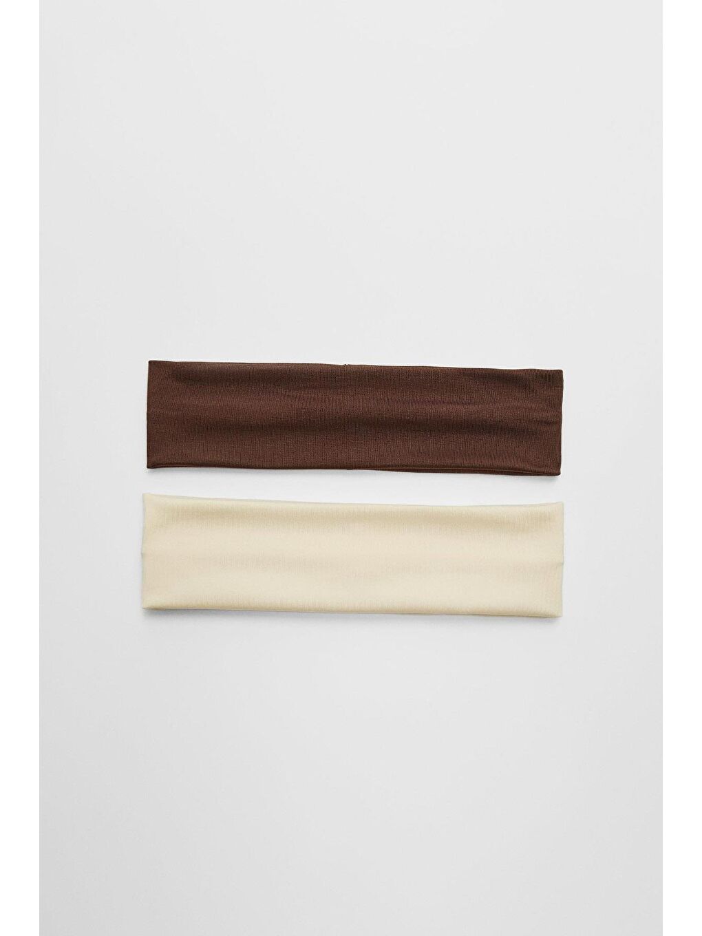 Kahverengi 2 Adet Kahve Tonları Jersey Saç bandı