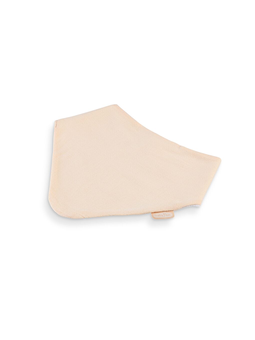 736 Silikon Diş Kaşıyıcılı Müslin Önlük Somon-3