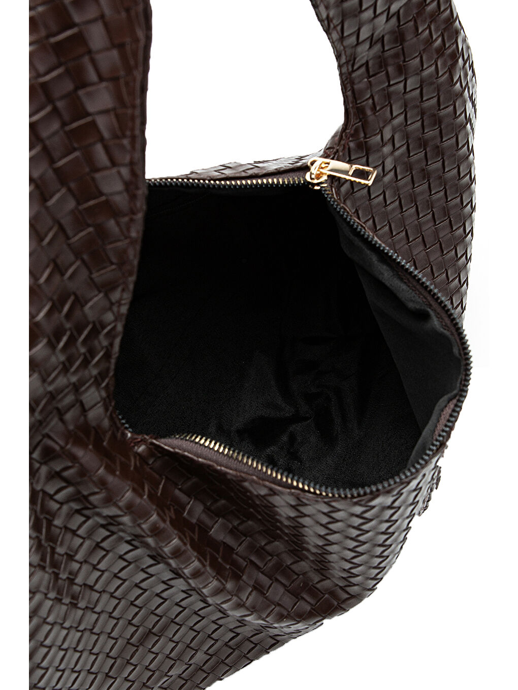 Kahverengi Salaş Örgü Detay Lauren Kadın Kol Çanta Acı Kahve-3