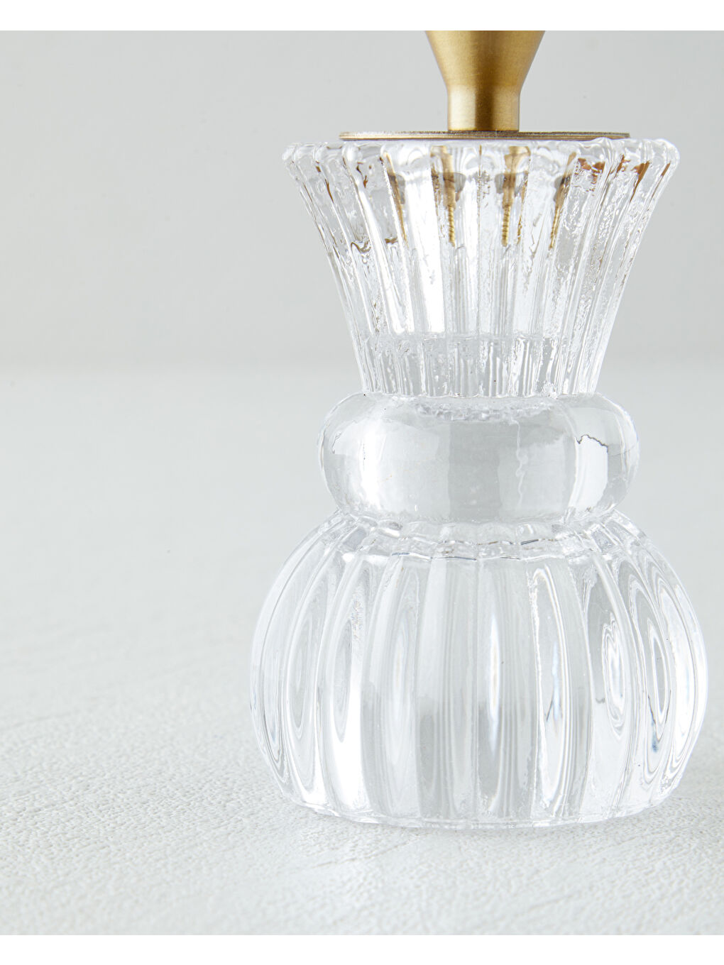 Renksiz Flory Şamdan 10.5 cm Şeffaf-1