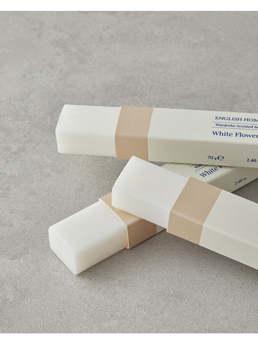 Beyaz Çiçekler 3'lü Koku Barı Beyaz-1