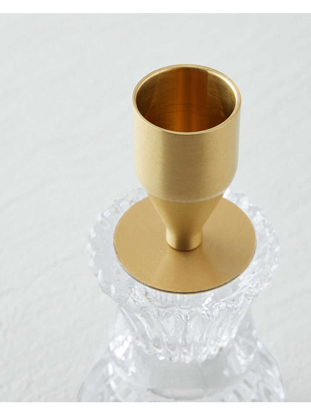 Renksiz Flory Şamdan 10.5 cm Şeffaf-2