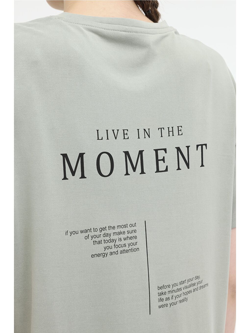 Haki WL FOREVER 11MD1015 4FX PASTEL HAKI Kadın Kısa Kol T-Shirt-4