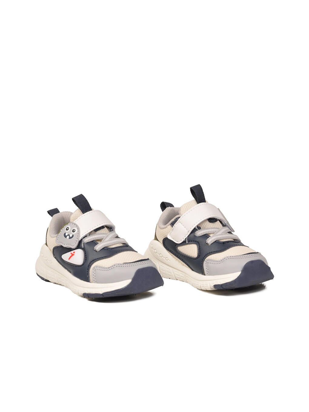 Lacivert Cırtlı Desenli Anatomik Bebek Spor Ayakkabı Sneaker Dorian İa