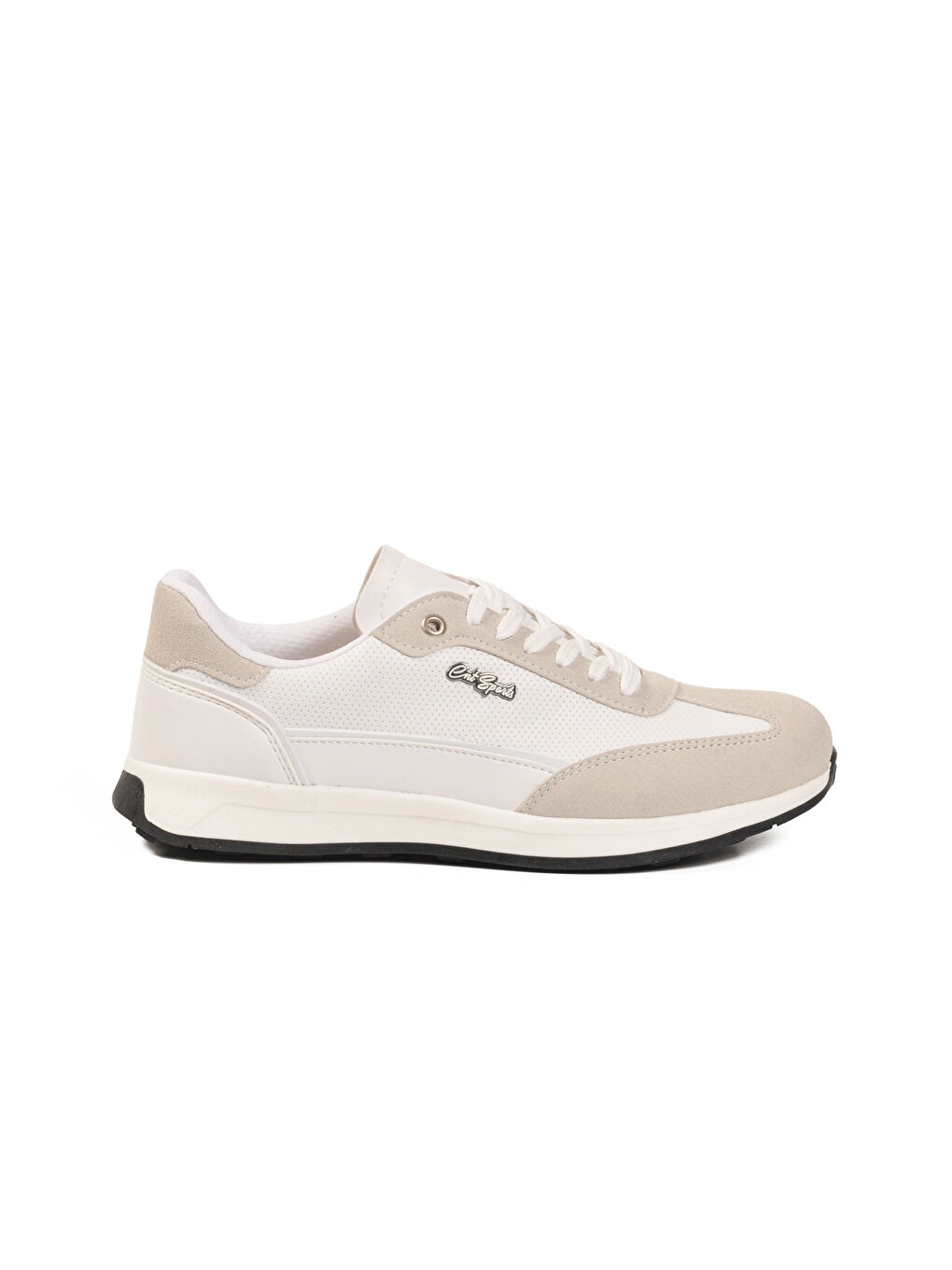 Beyaz Bağcıklı Hafif Esnek Erkek Sneaker 584 M-1