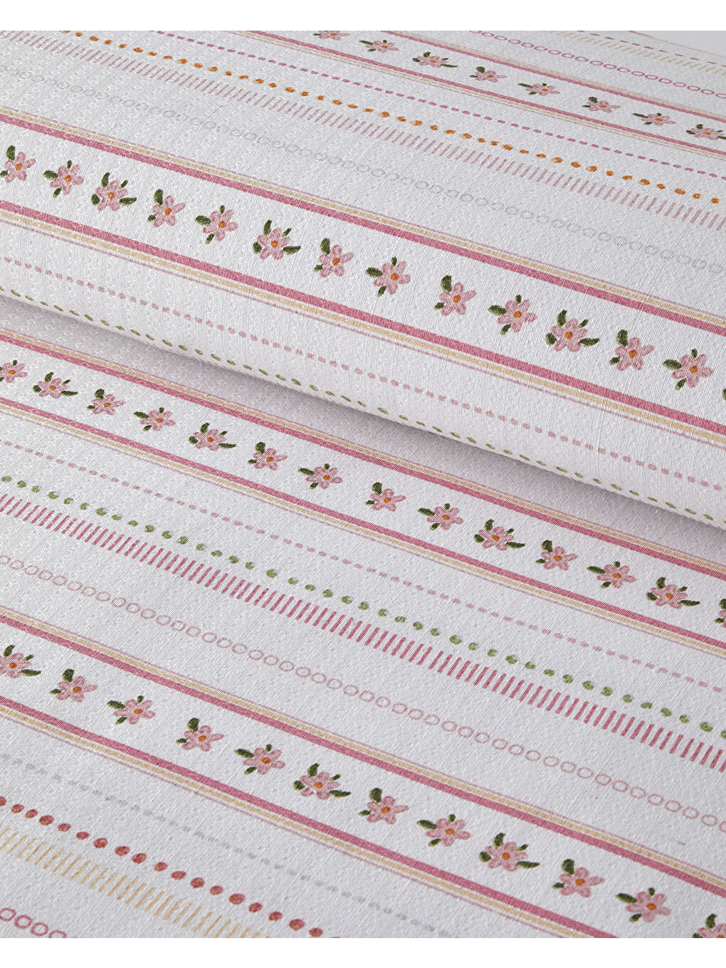 Daisy Stripes Ecosoft Çift Kişilik Pike 200x220 cm Pembe-2
