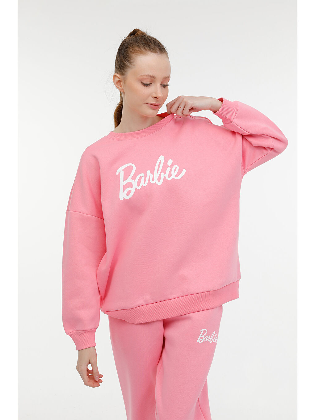 Lumberjack WL BARBIE 16GFL741 4FX Pembe Kadın Sweatshirt