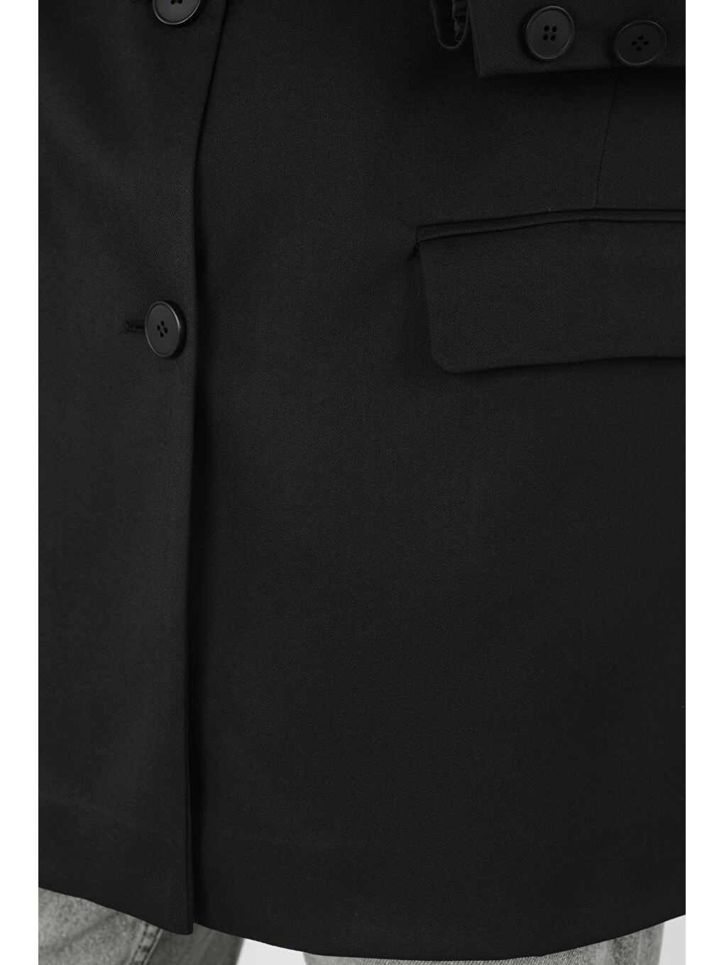 Klasik Blazer Ceket Siyah-4