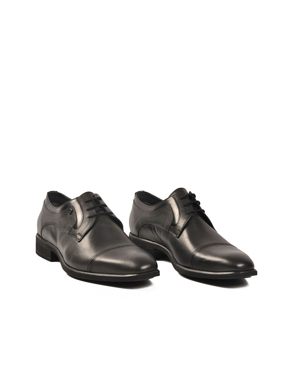 Siyah Hakiki Deri Erkek Klasik Ayakkabı 02240-26K M-2