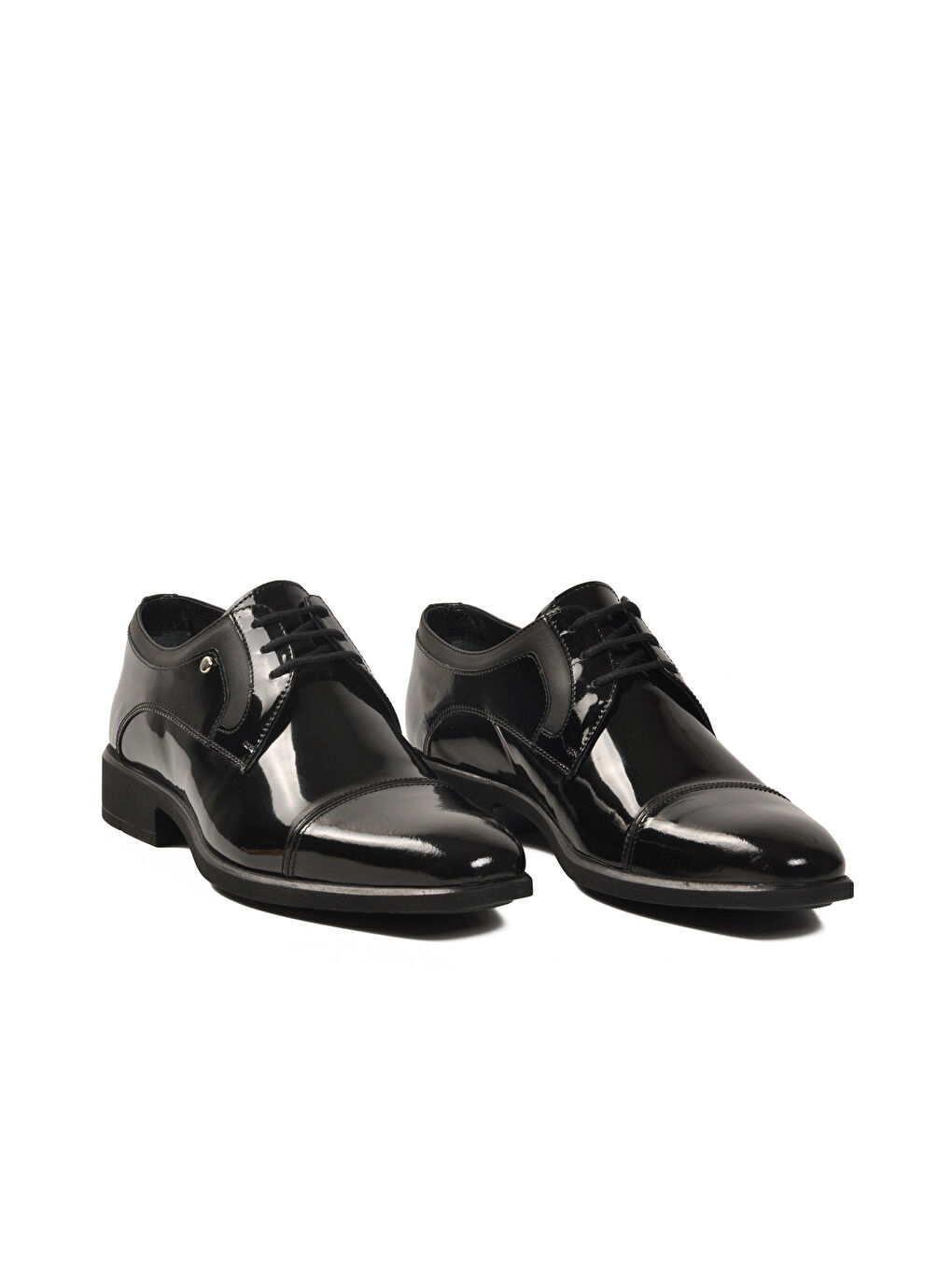 Siyah Rugan Hakiki Deri Erkek Klasik Ayakkabı 02240-26K M-2